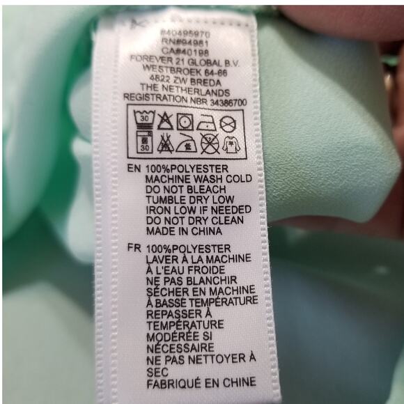 Forever 21 Career Casual Women's Teal Pullover Long Sleeve Size-See Measurements - Picture 5 of 8